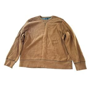 GH Bass Sweater Men's XL Rust Brown Pullover Long Sleeve Crew Neck Winter Fall